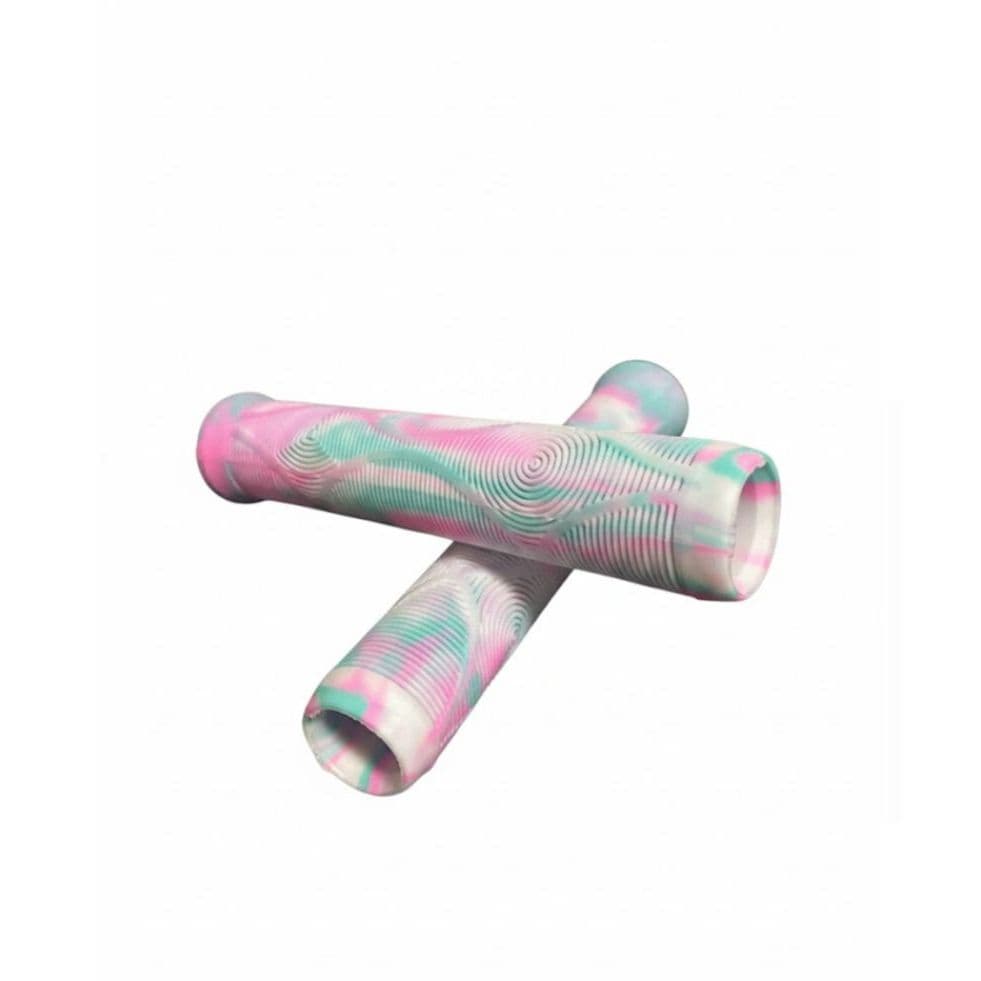 Manopla Absolute 160mm Bmx,grau,wheeling Cor Branco/verde/rosa