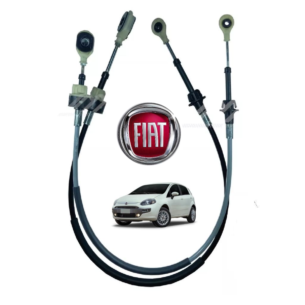 Par Cabos Engate Seleção Cambio Fiat Punto 1.4 Fire Flex Todos Anos