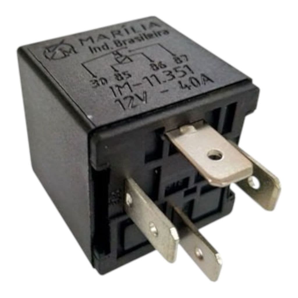 Relê Auxiliar Universal 12v 40A 4 Pinos com Suporte IM11351
