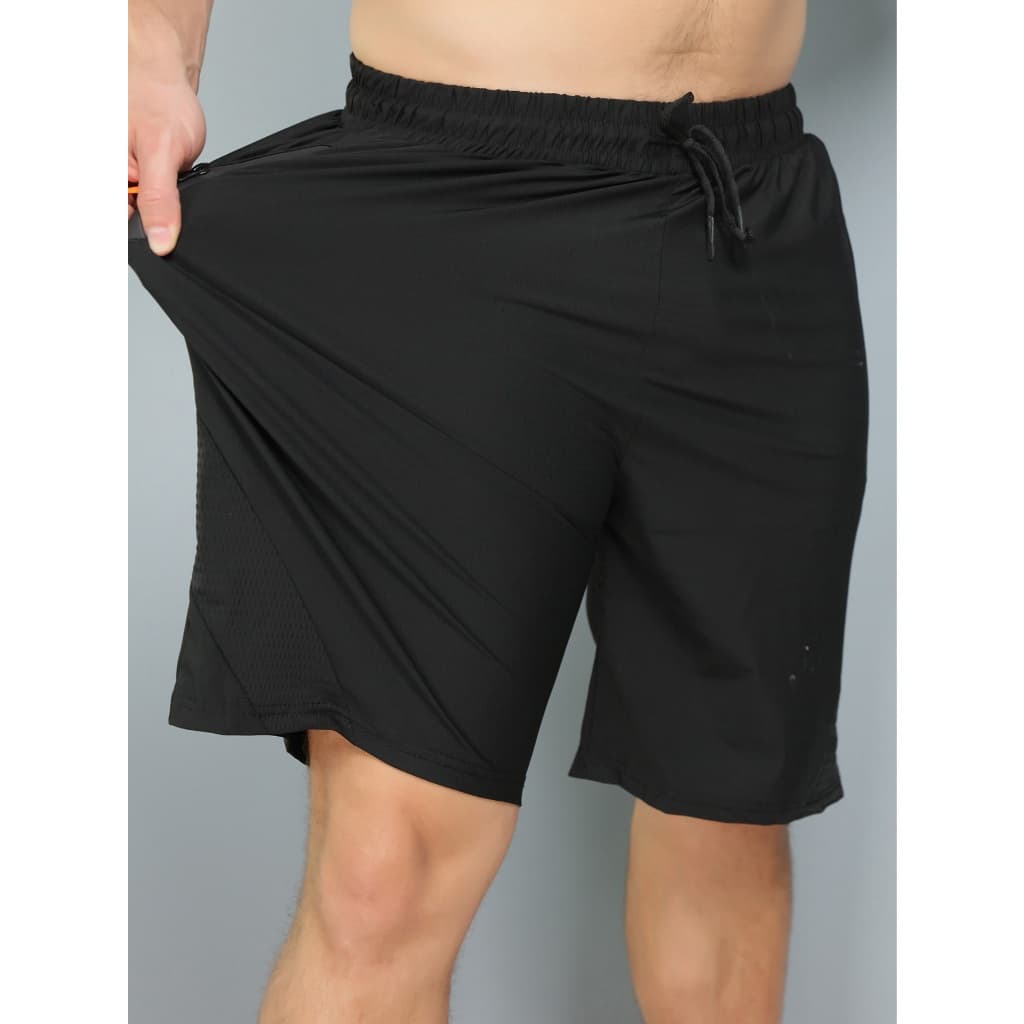 Calções desportivos / com bolsos com fecho de correr / com elastano / secagem rápida e respiráveis ​​/ altamente elástic