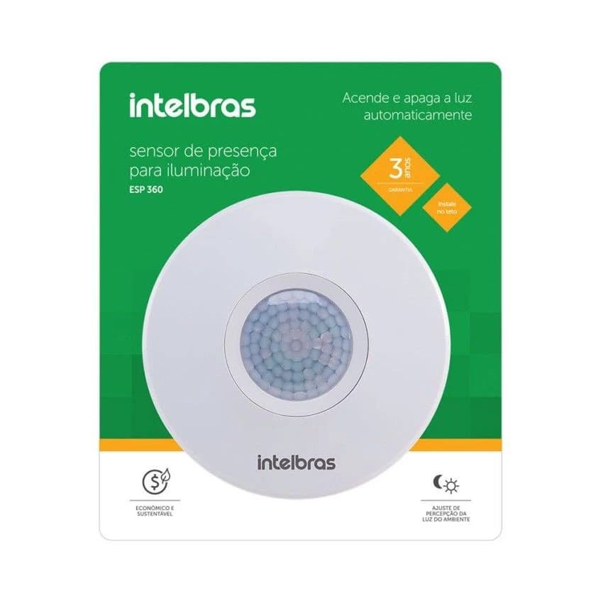 Interruptor Sensor Presença Branco P/iluminação ESPi 360 Intelbras