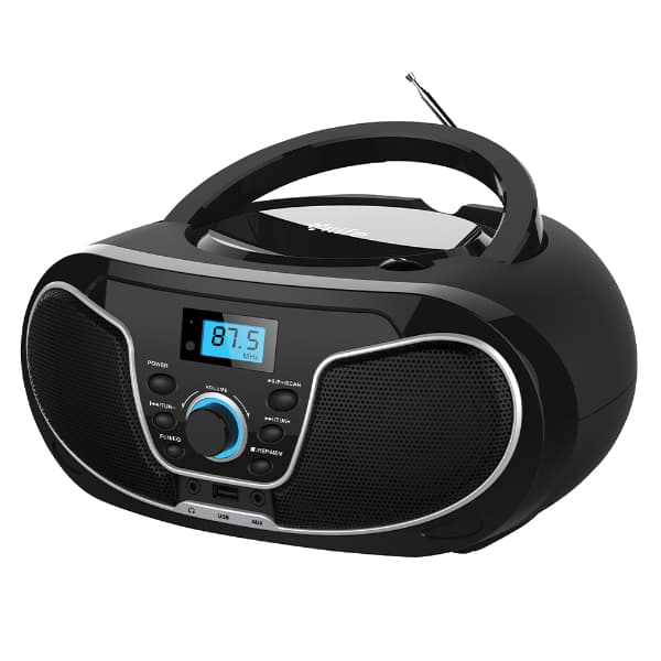 Radio Toca CD Aparelho de Som 4life Com Bluetooth MP3 FM USB Aux Bivolt