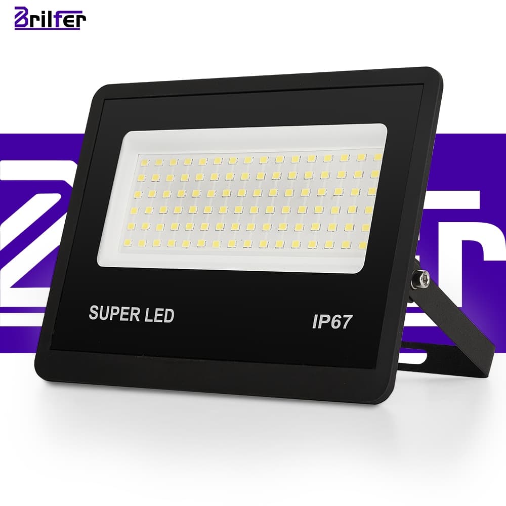 Kit1 Refletor LED 400W IP67 A Prova d'Água Branco Frio 6500K Super Brilhante Economia e Vida Longa