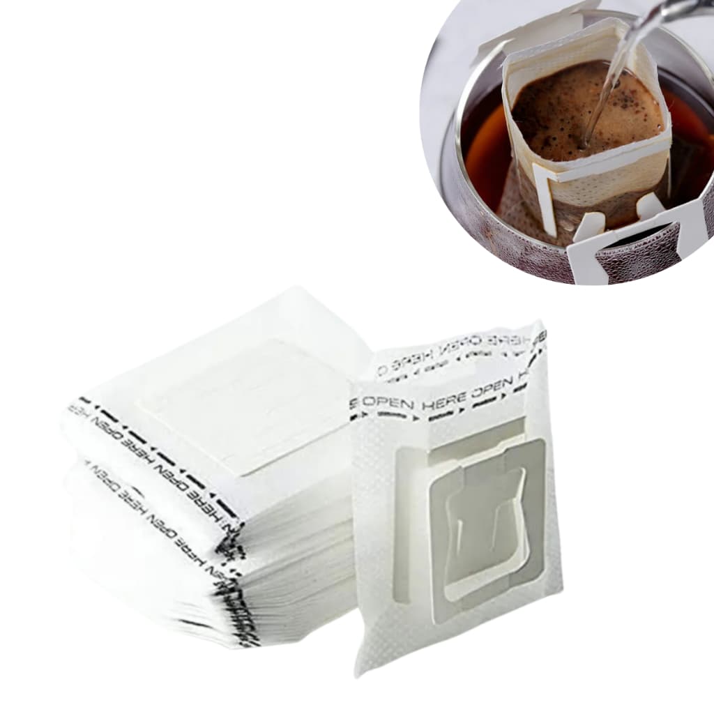 Kit 50/100/150 Filtro de Café Portátil Descartável Premium CoadorMini Coador Envelope