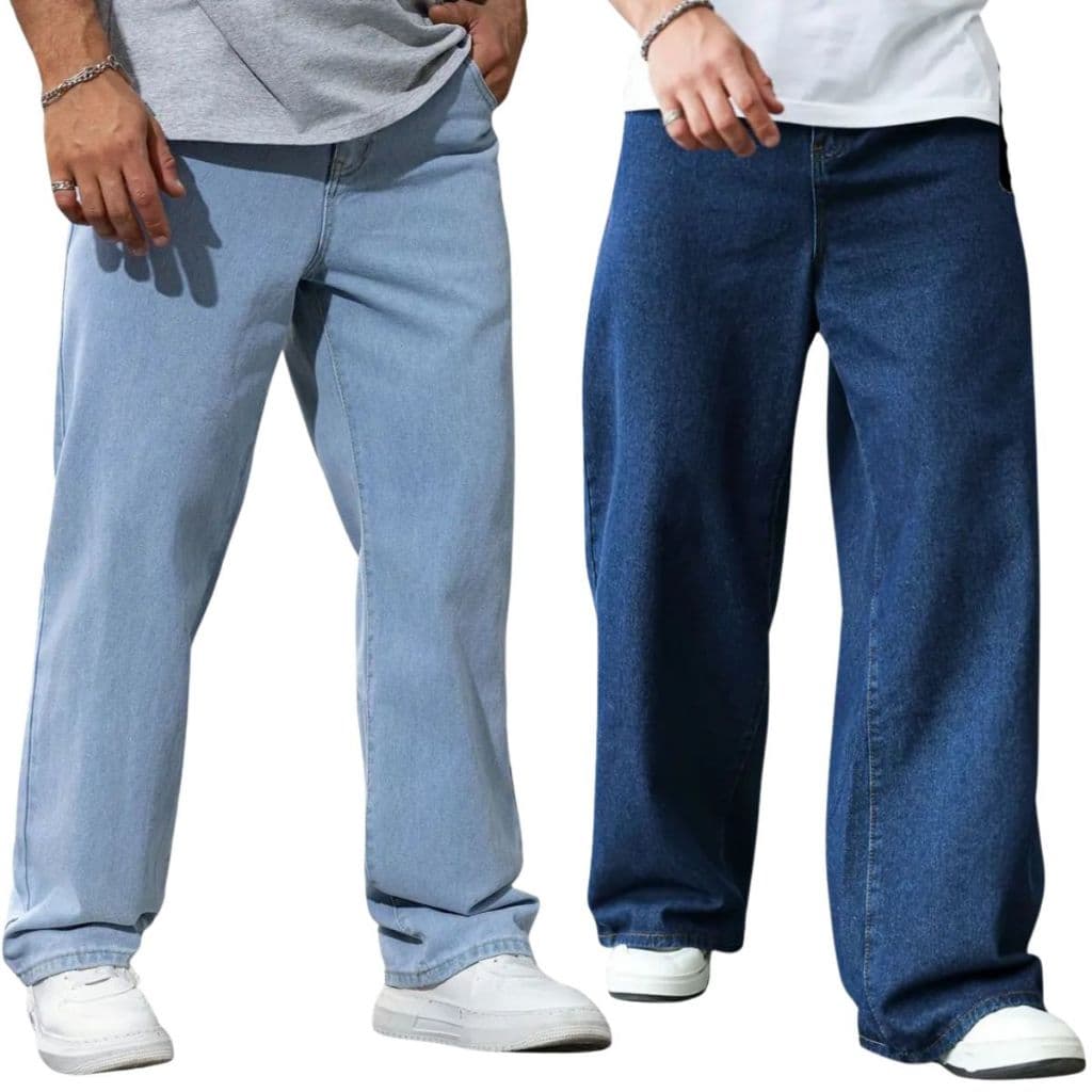 Kit 3 Calça jeans Masculina balão dazzling boca larga estilo skateVenda direta da fábrica oferta por tempo limitado