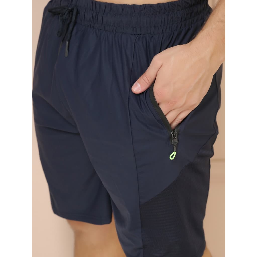 Calções desportivos / com bolsos com fecho de correr / com elastano / secagem rápida e respiráveis ​​/ altamente elástic