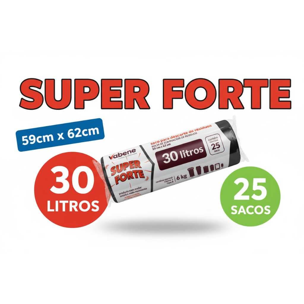 Saco de Lixo Super Forte 30L e 50L Reforçado Resistente Pacote Econômico