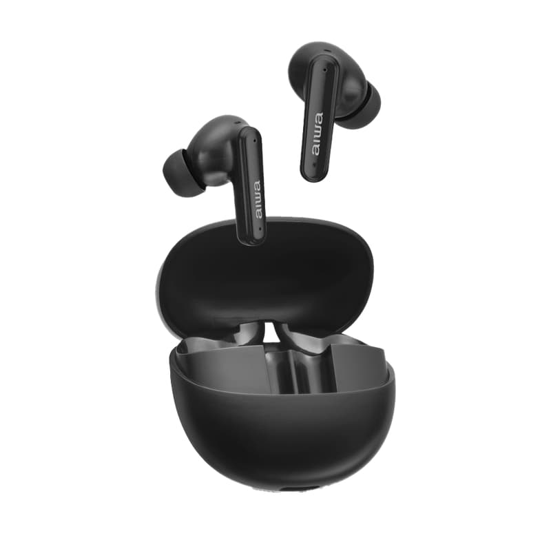 Fone de Ouvido Eardbud AIWA AWS-EB-04-B Bluetooth IPX4 ANC 26 Horas de bateria