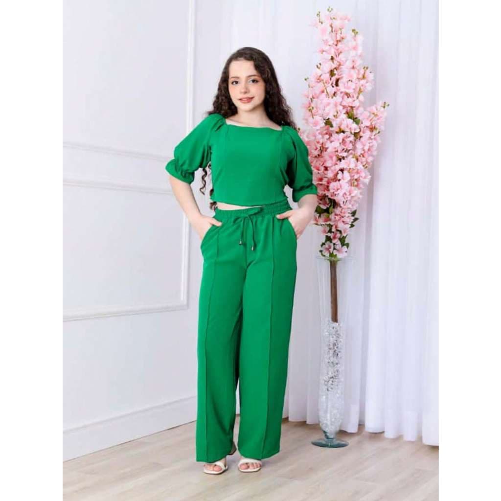 Conjunto de Calça Pantalona
