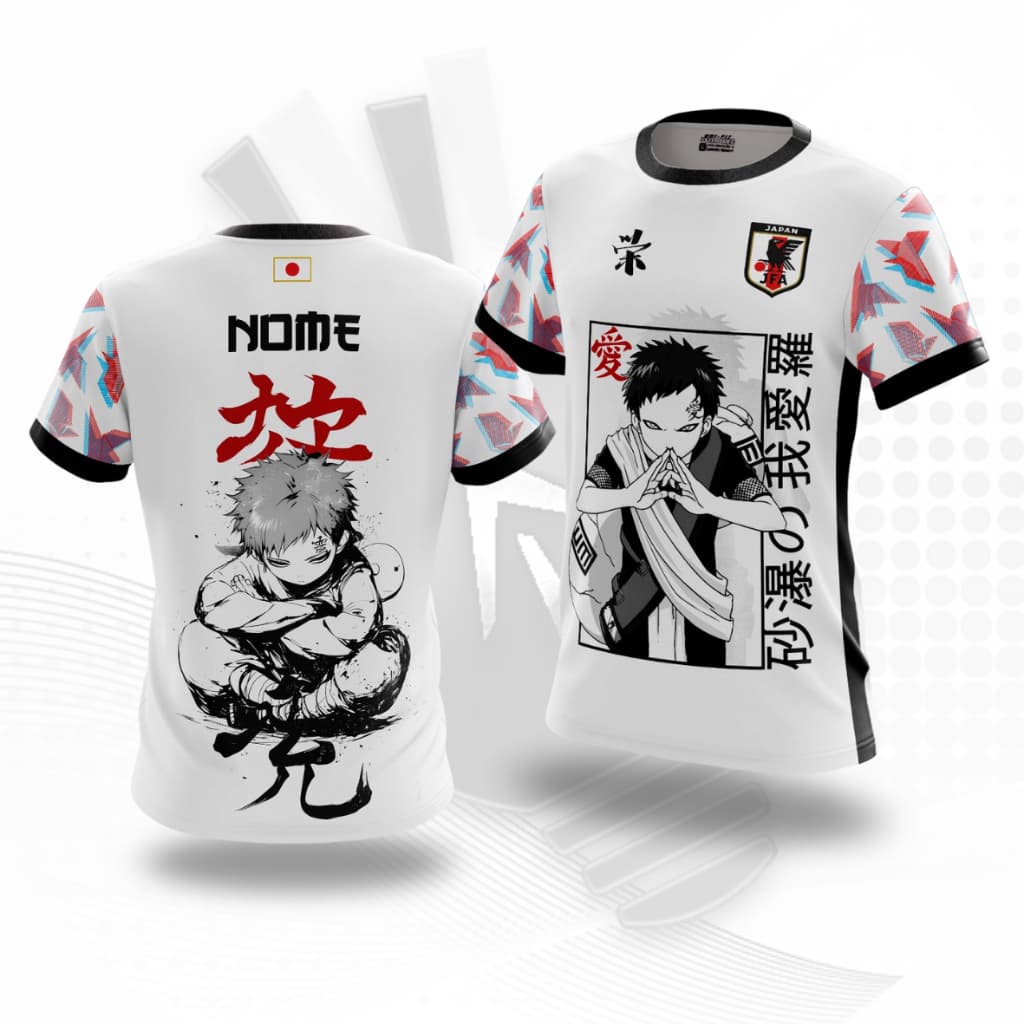 Camiseta Anime Naruto JAPÃO "GAARA" Masculina / Feminina / Infantojuvenil Personalizável