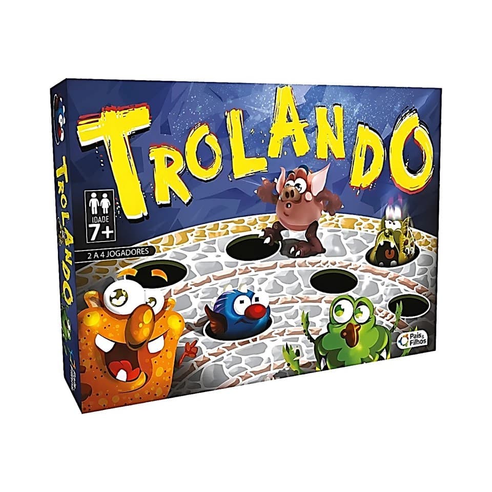 Jogo De Tabuleiro Infantil Trolando Com Labirinto Divertido Desafios Criativos Pais & Filhos