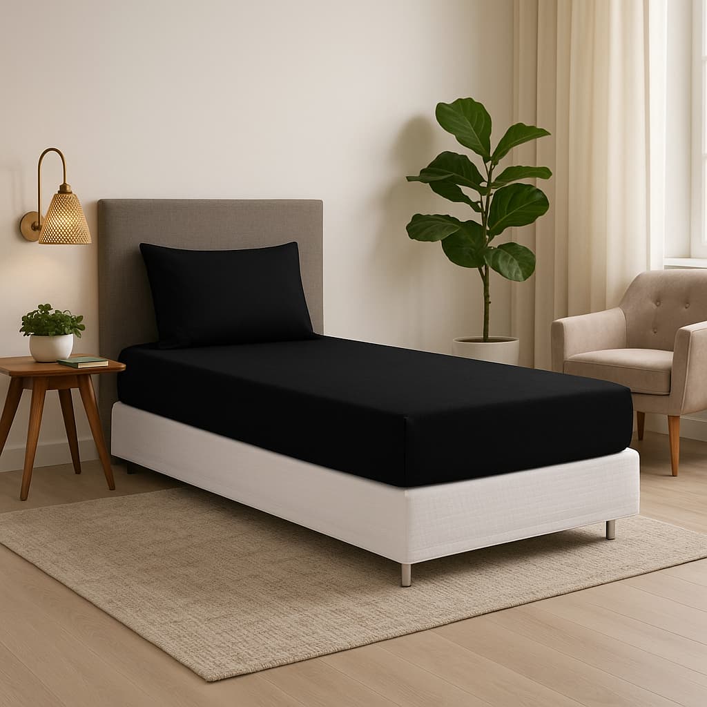 Jogo de Cama Solteiro 2 Peças (Lençol + Fronha) com Elástico Maciez Incrível Envio Imediato