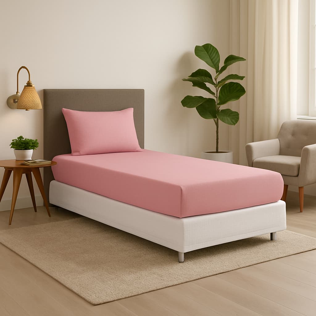 Jogo de Cama Solteiro 2 Peças (Lençol + Fronha) com Elástico Super Macio Envio Rápido
