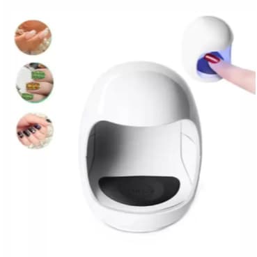 Mini Cabine UV Portátil para Unhas | Secador Esmalte Gel e Acrigel com Luz Ultravioleta LED