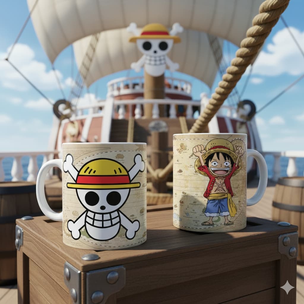 Caneca Personalizada presente amigo amiga One Piece Monkey D. Luffy - Oferta!