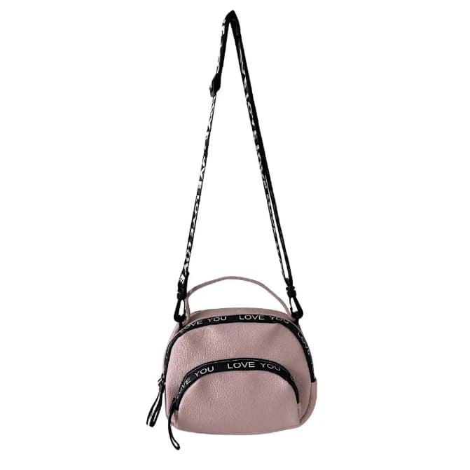 Bolsa tiracolo com três divisorias