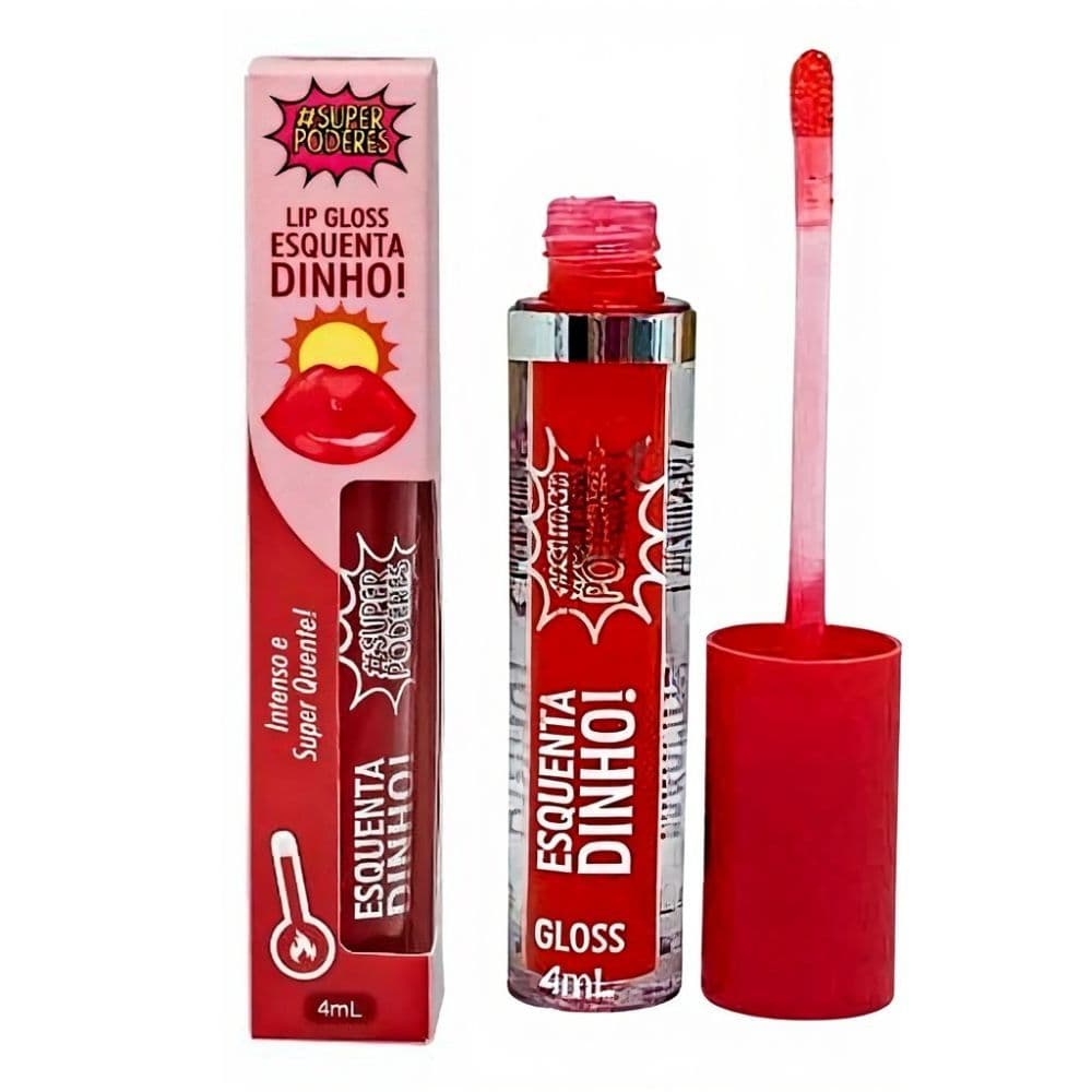 Super Poderes Lip Gloss Esquentadinho Volumoso – Efeito Plump e Brilho Intenso | Lábios Hidratados e Radiantes