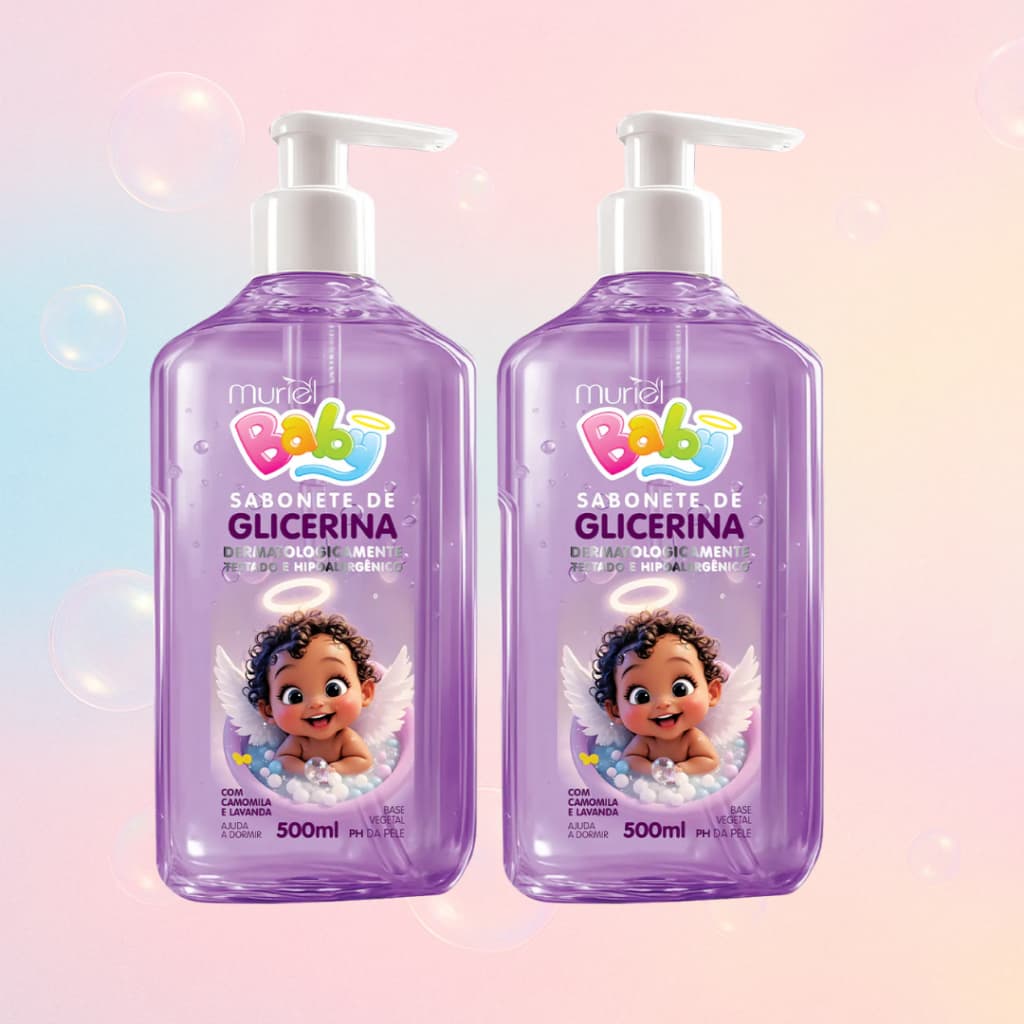 Kit com 2 sabonetes líquidos Muriel Baby 500ml