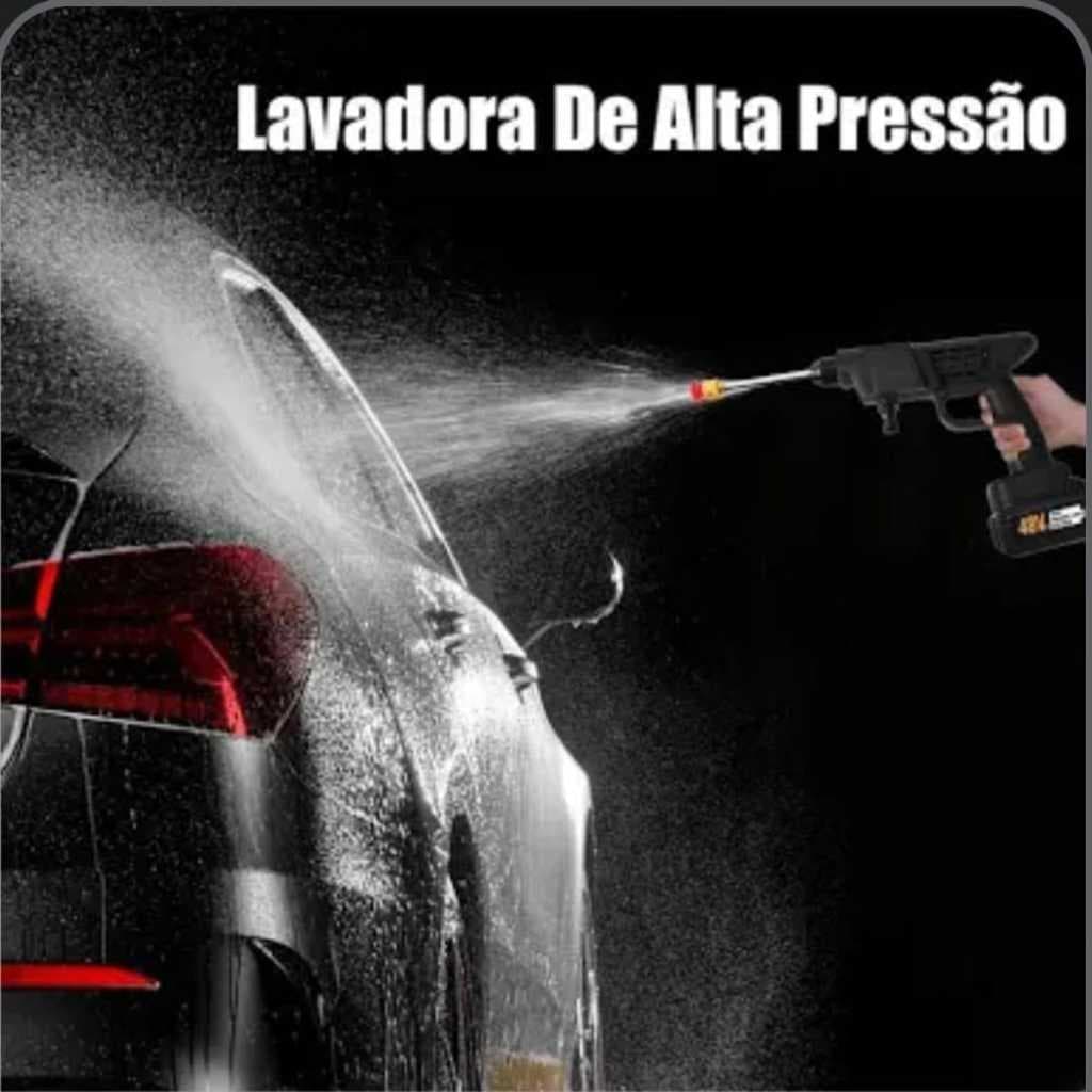 Lavadora de Alta Pressão Recarregável 21V - Preta