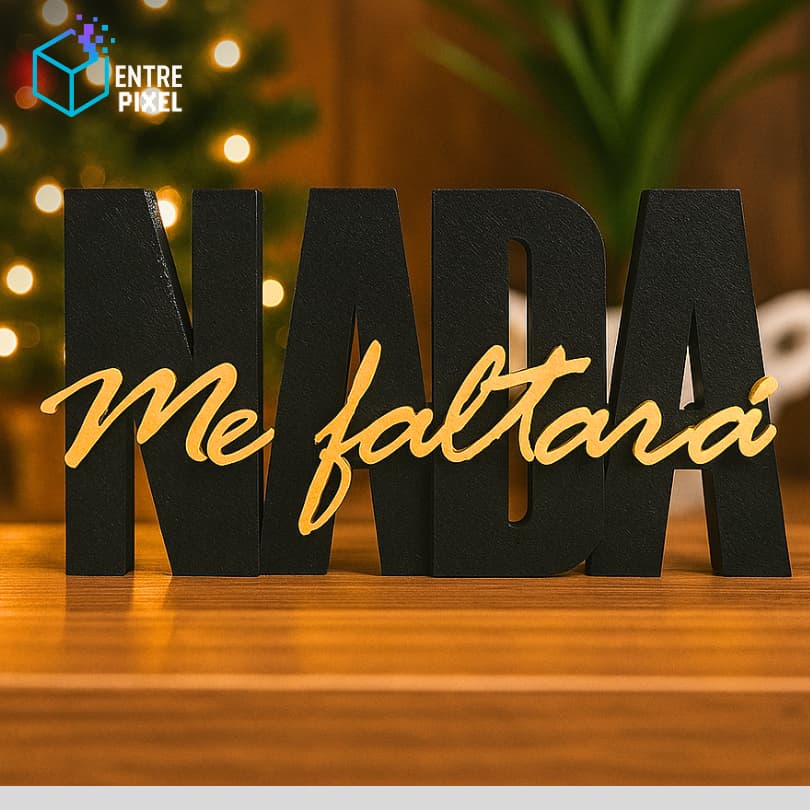 Enfeite Decorativo “Nada Me Faltará” – Inspiração e Fé para seu Lar