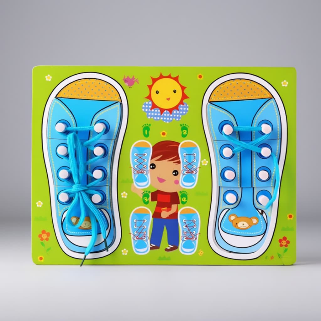 Toy Mix Sapato Educativo em MDF – Aprendizado Divertido e Colorido