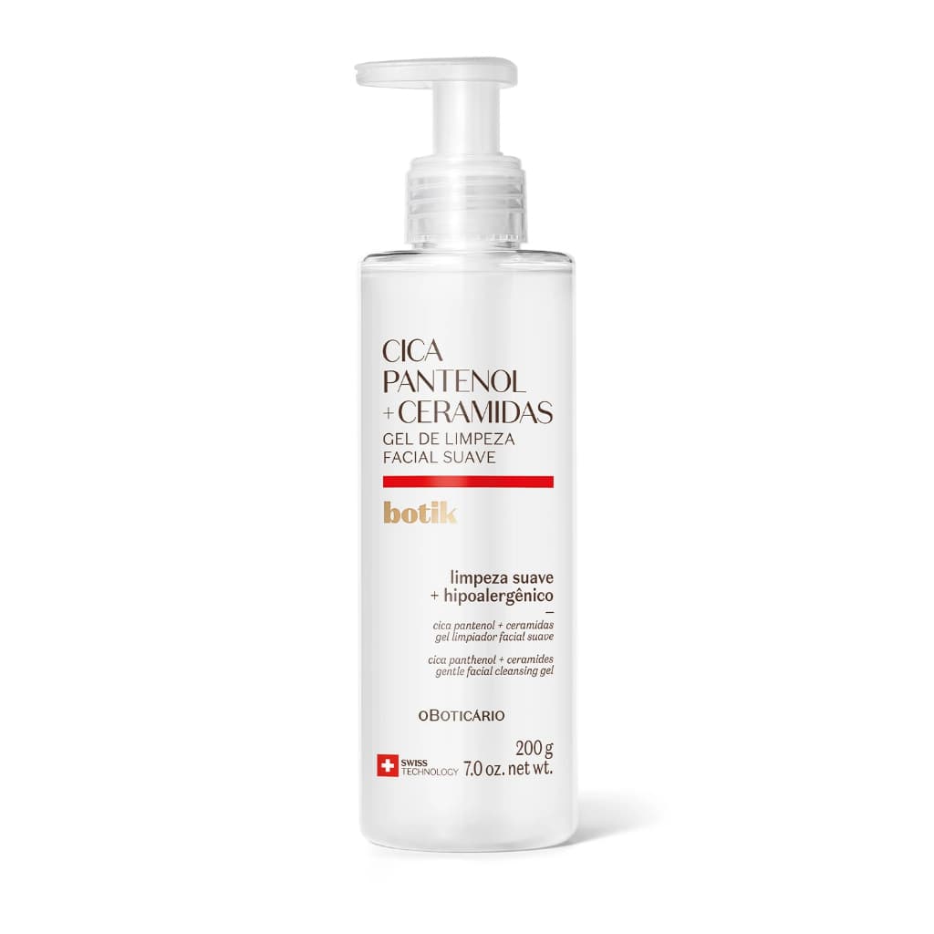 Gel De Limpeza Facial Suave Botik Cica Pantenol E Ceramidas 200G