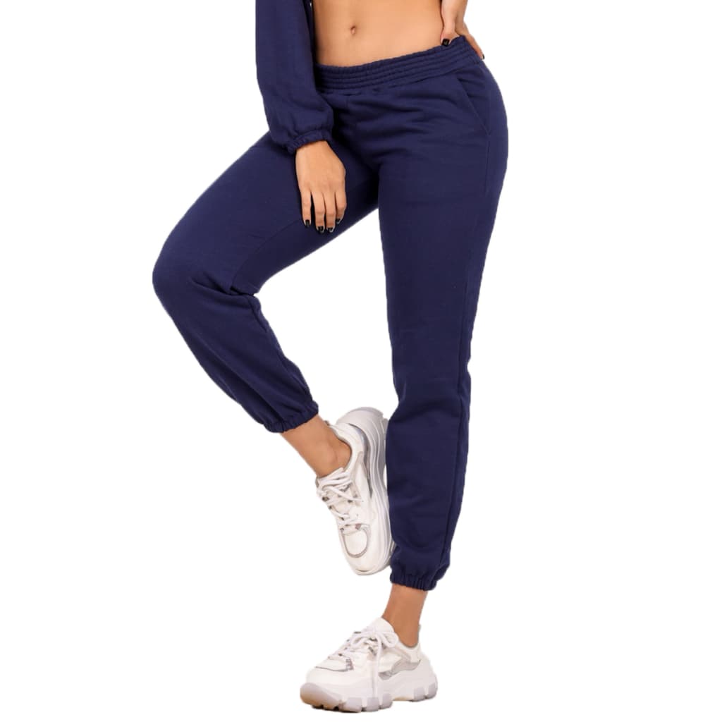 Calça Moletom Feminina Cintura Alta | Confortável | Tecido Grosso | Carolina Moda