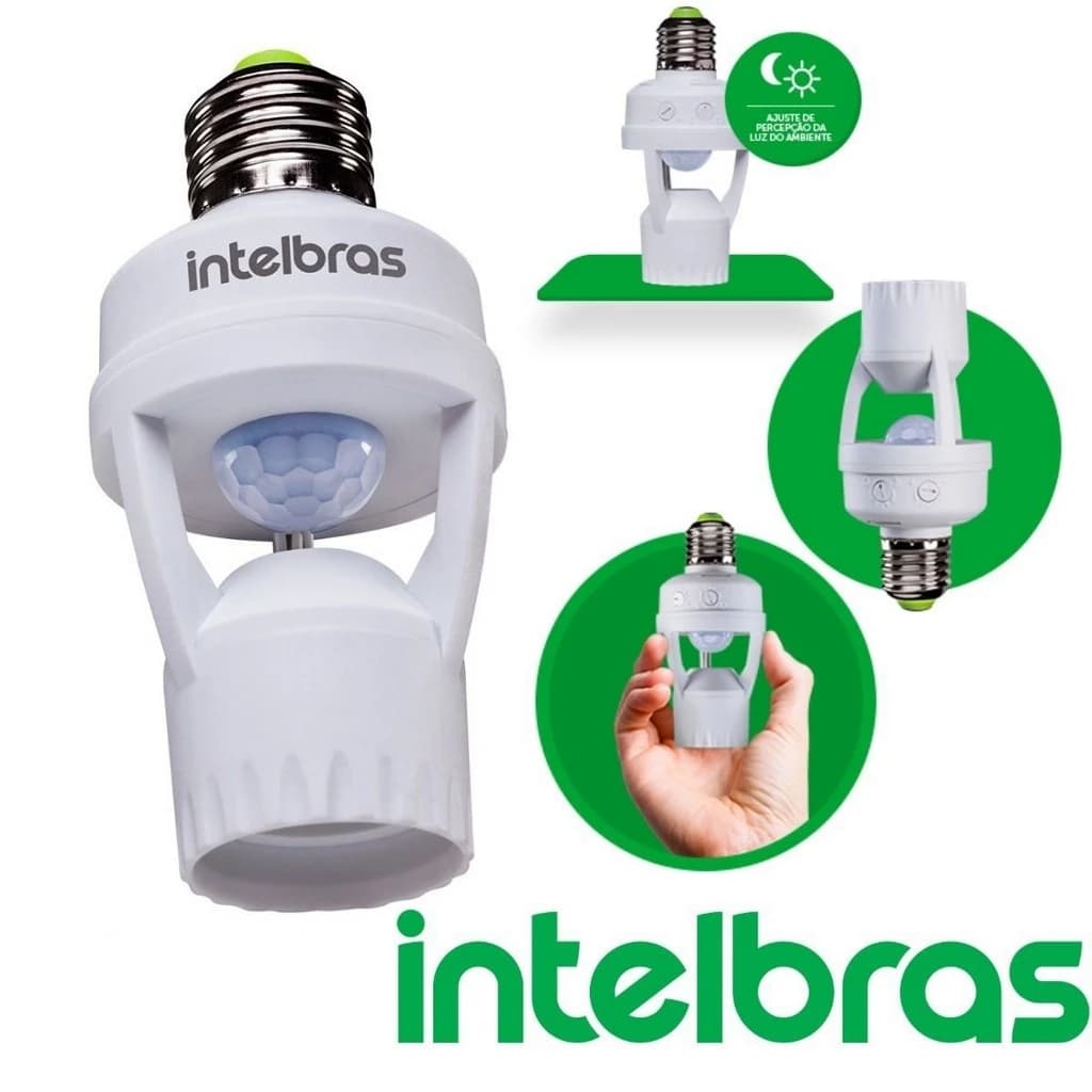 Interruptor Sensor Presença P/iluminação e27 espi 360 S Intelbras