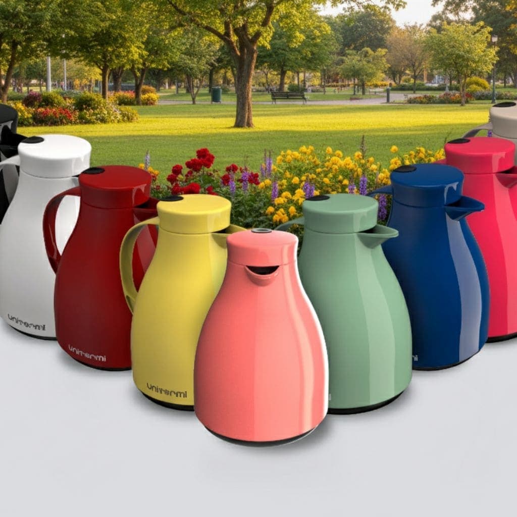 Garrafa Térmica 1 Litro Estilo Vintage Bule para Café Chá e Tereré com Sistema de Gatilho