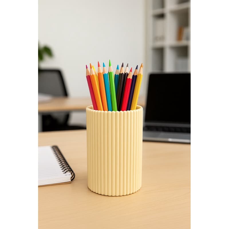 Porta Canetas Lápis Pinceis | Organizador Mesa Minimalista Elegante | Escritório Quarto Maquiagem