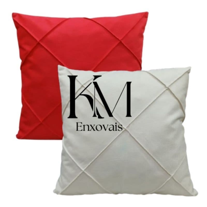 kit de Capas de Almofadas Drapeadas em Suede Com Costura Cruzadas para Sala, Quarto ...