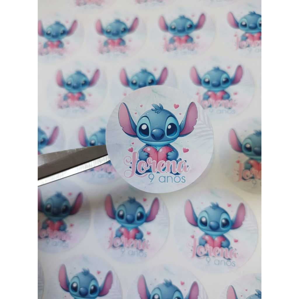 100 Adesivos Personalizados 4x4cm Redondo ou Quadrado | Papel Fotográfico | Para Festa ou Empresa - PRONTO PARA USO