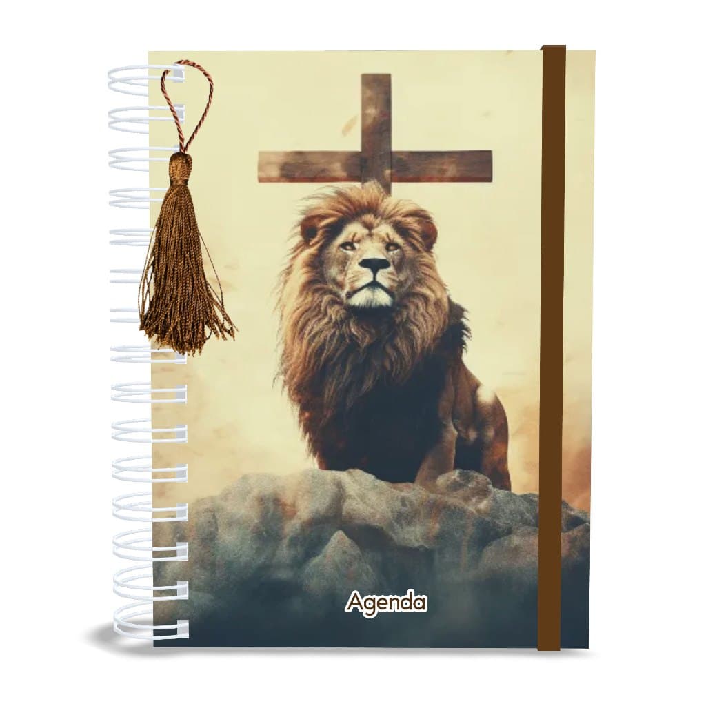 Agenda 2026 Gospel Cristã - Agenda A5 ou Mini agenda A6 - Datado ou Permanente - Um Versículo por Dia - Personalizada