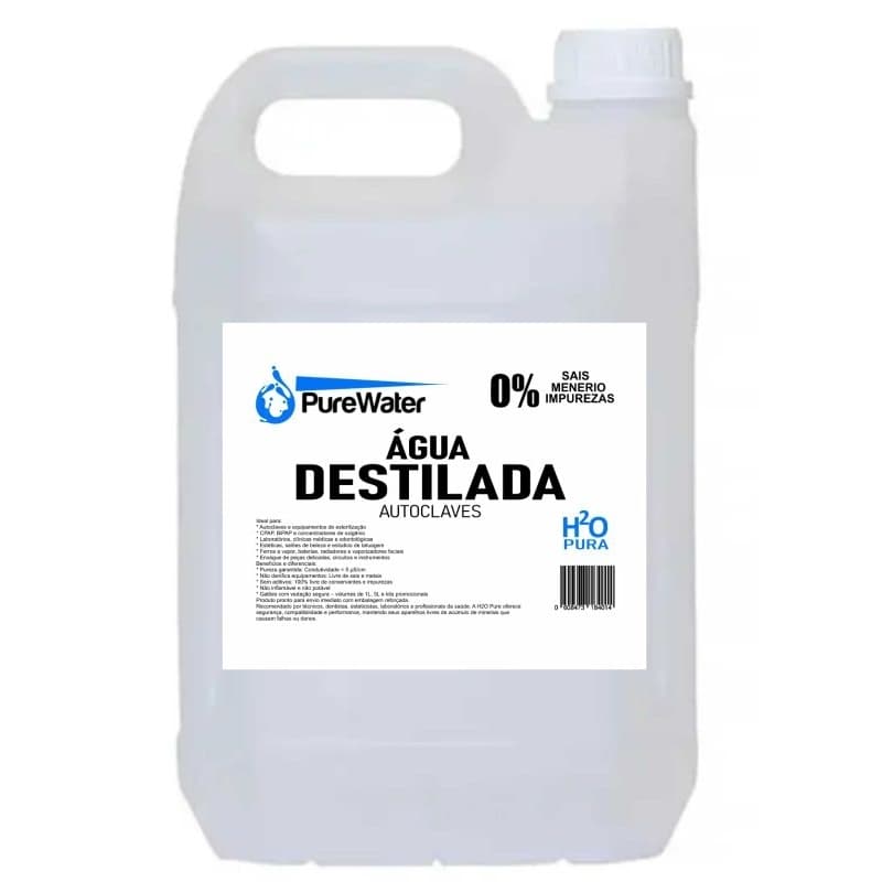 Água Pura para Autoclave - Odontologia, Tatuagem, Estética, Laboratórios, Fluído Aditivo Para Radiadores.