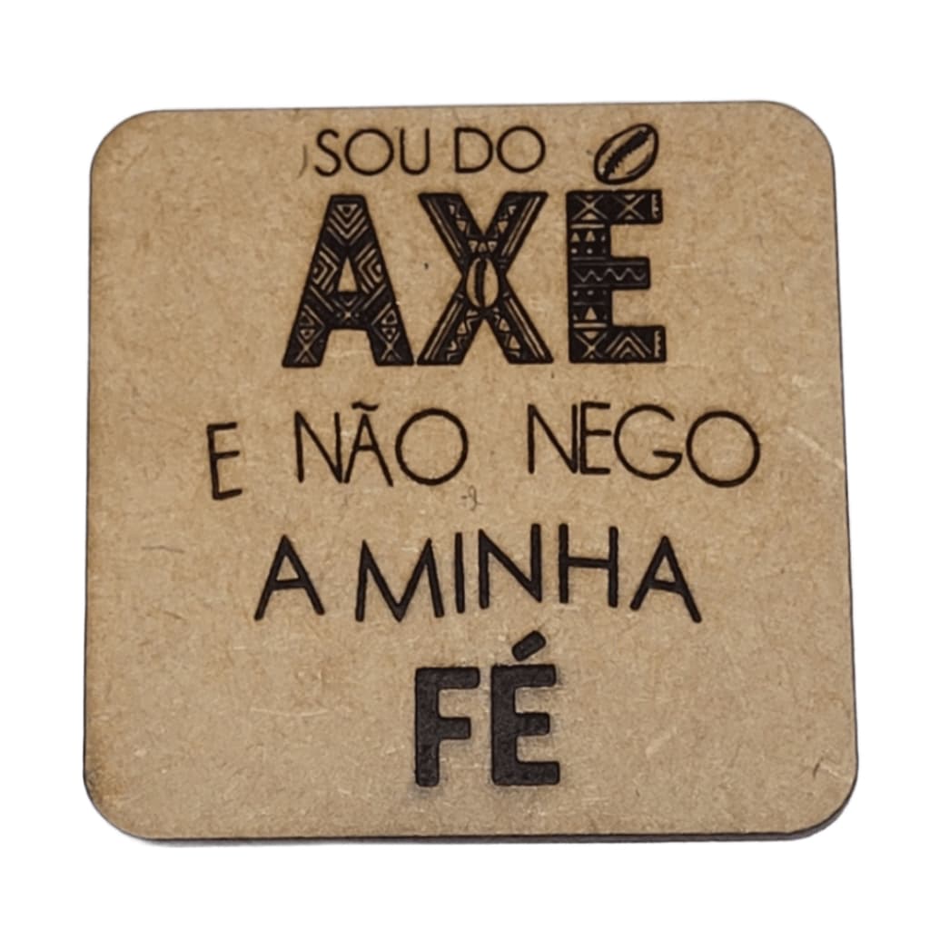 Imã de Geladeira AXÉ Umbanda Candomblé Lembrancinha Orixá Enfeite Presente Religioso Decoração MDF