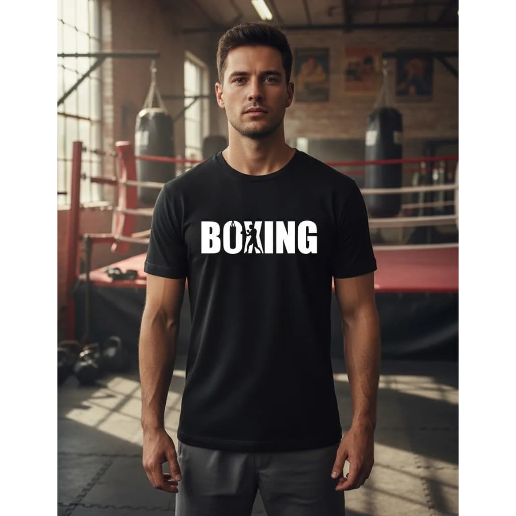 Camiseta Boxing Boxe Lutador Camisa Dry Fit Manga Curta treino competidor