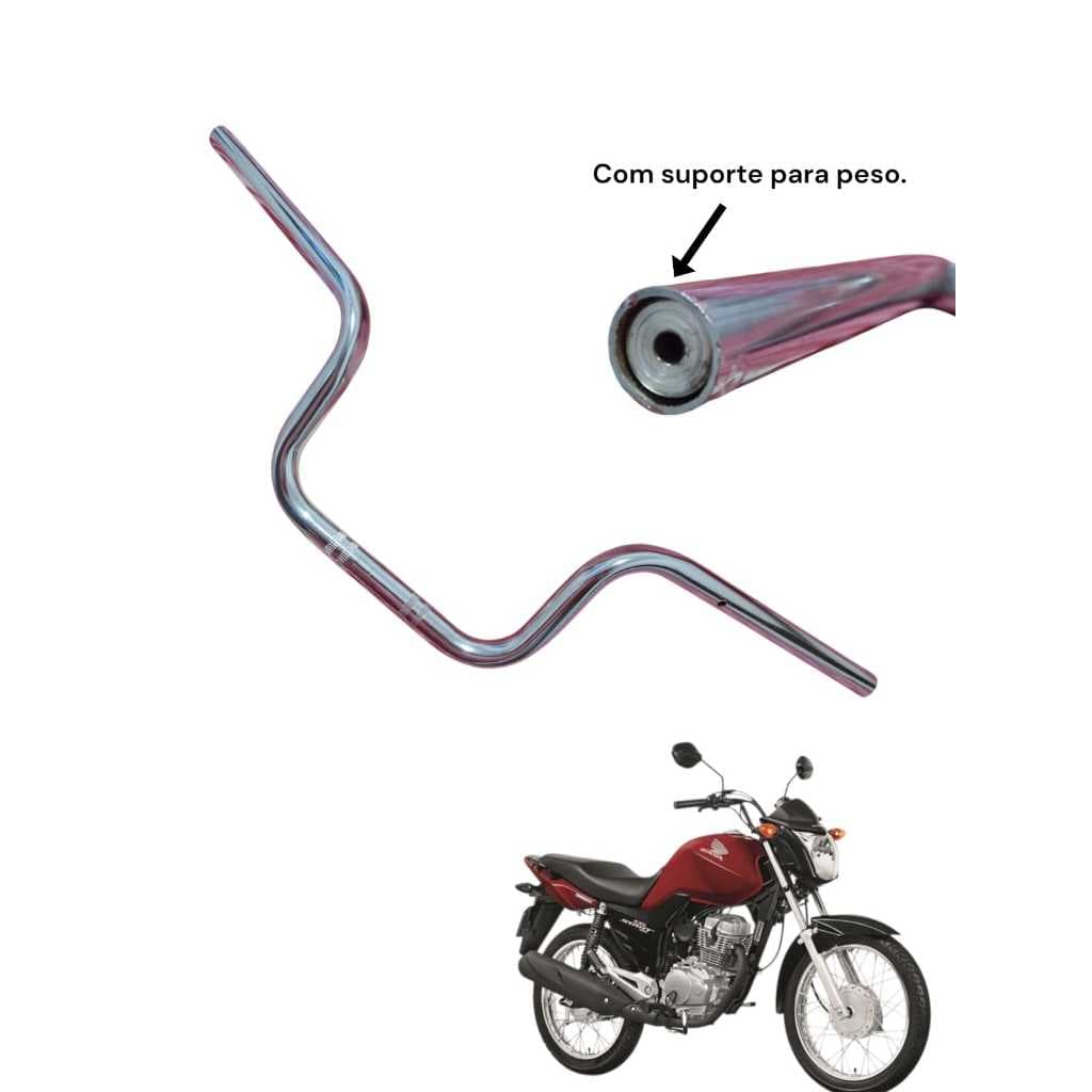 Guidao Cargo Cromado Com Furo CG Fan Titan 125 150 160 Todas