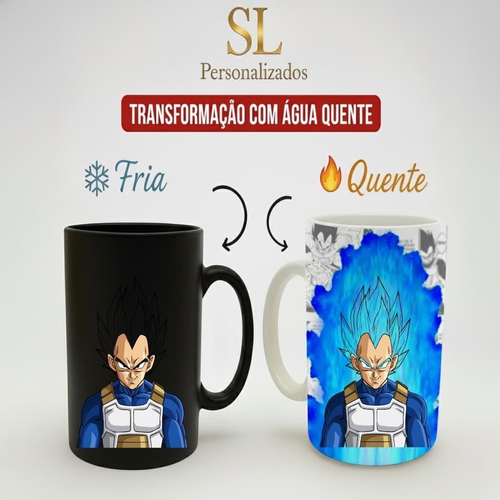 CANECA MÁGICA VEGETA SUPER SAIYAJIN BLUE