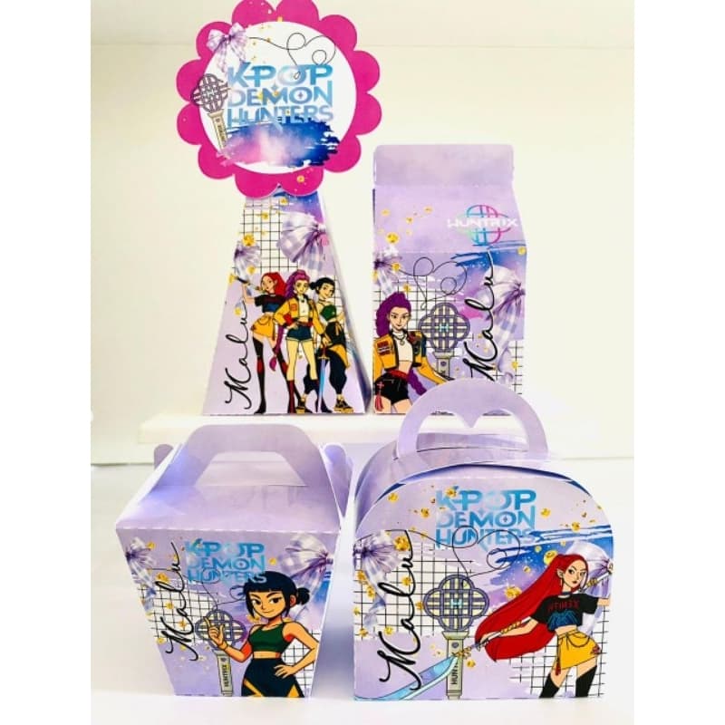 KIT PEGUE E MONTE - Guerreiras do Kpop, Festa, Caixas Desmontadas
