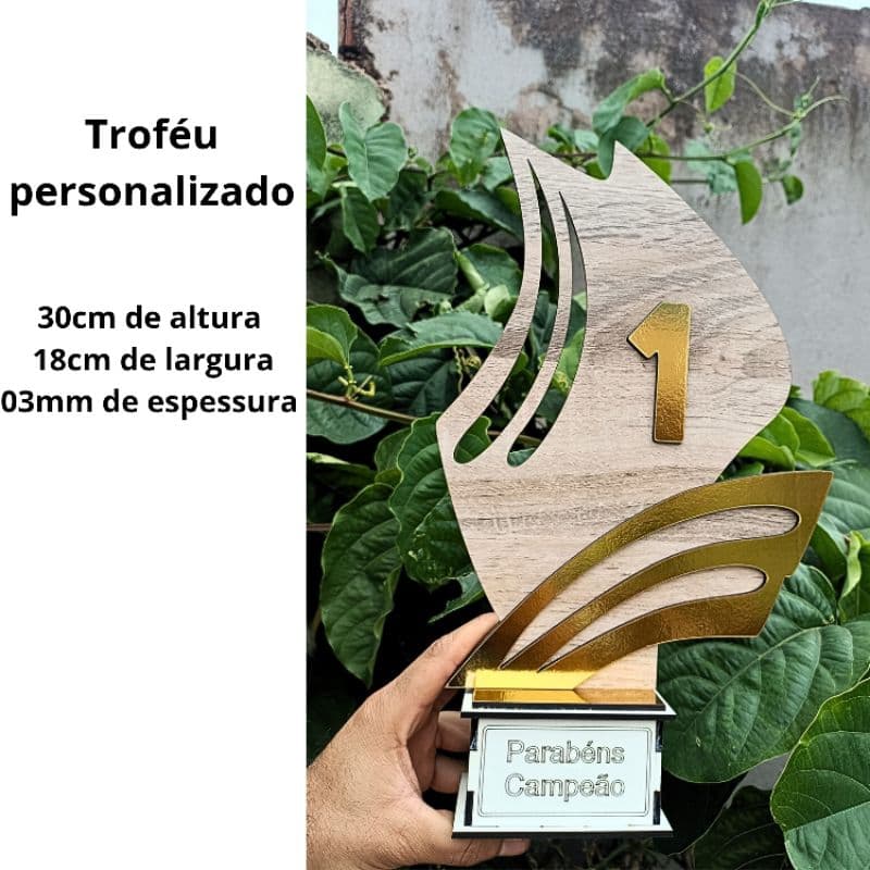 Troféus MDF 3mm personalizados