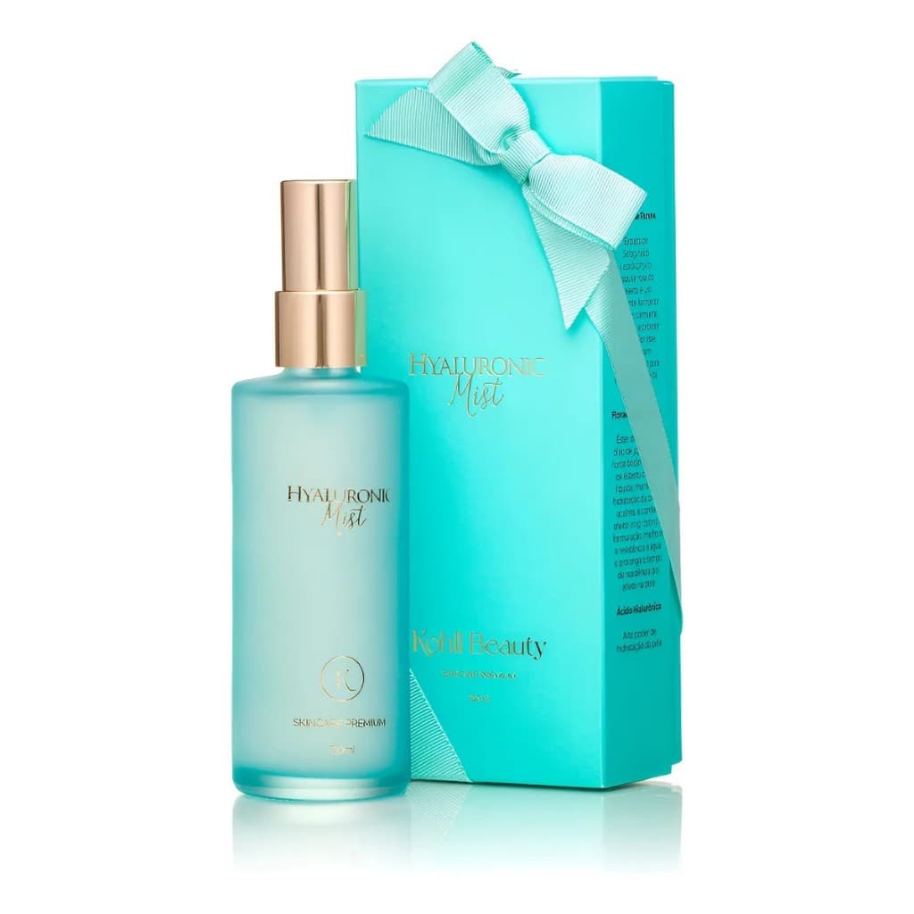 Bruma Hidratante Hyaluronic Mist 120ml Kohll Beauty todas as peles profissional mulher maquiagem hidratação fixador