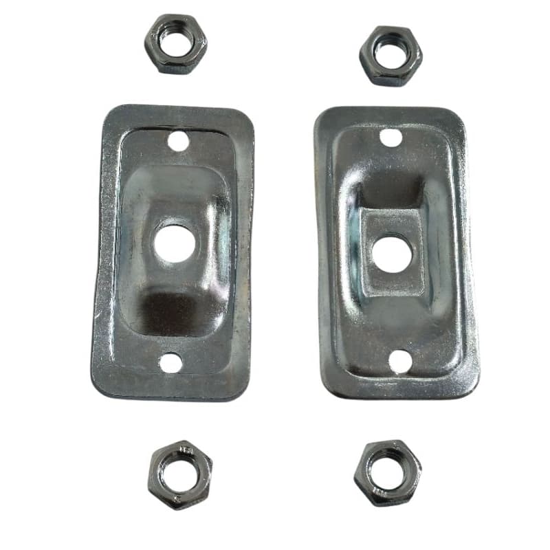 Chapa Placa Esticador Corrente Trasmissao com Porca  CBX Twister Tornado 250 CB XRE 300 Par
