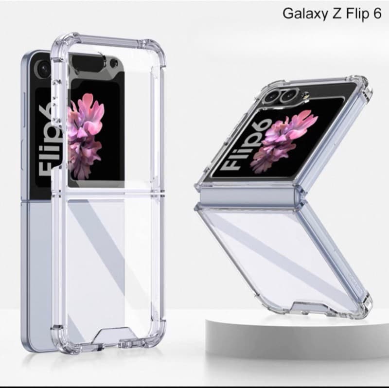 Capa capinha  para Z flip 6 ante impacto Acrilico Transparente Compativel Para Z Flip 6