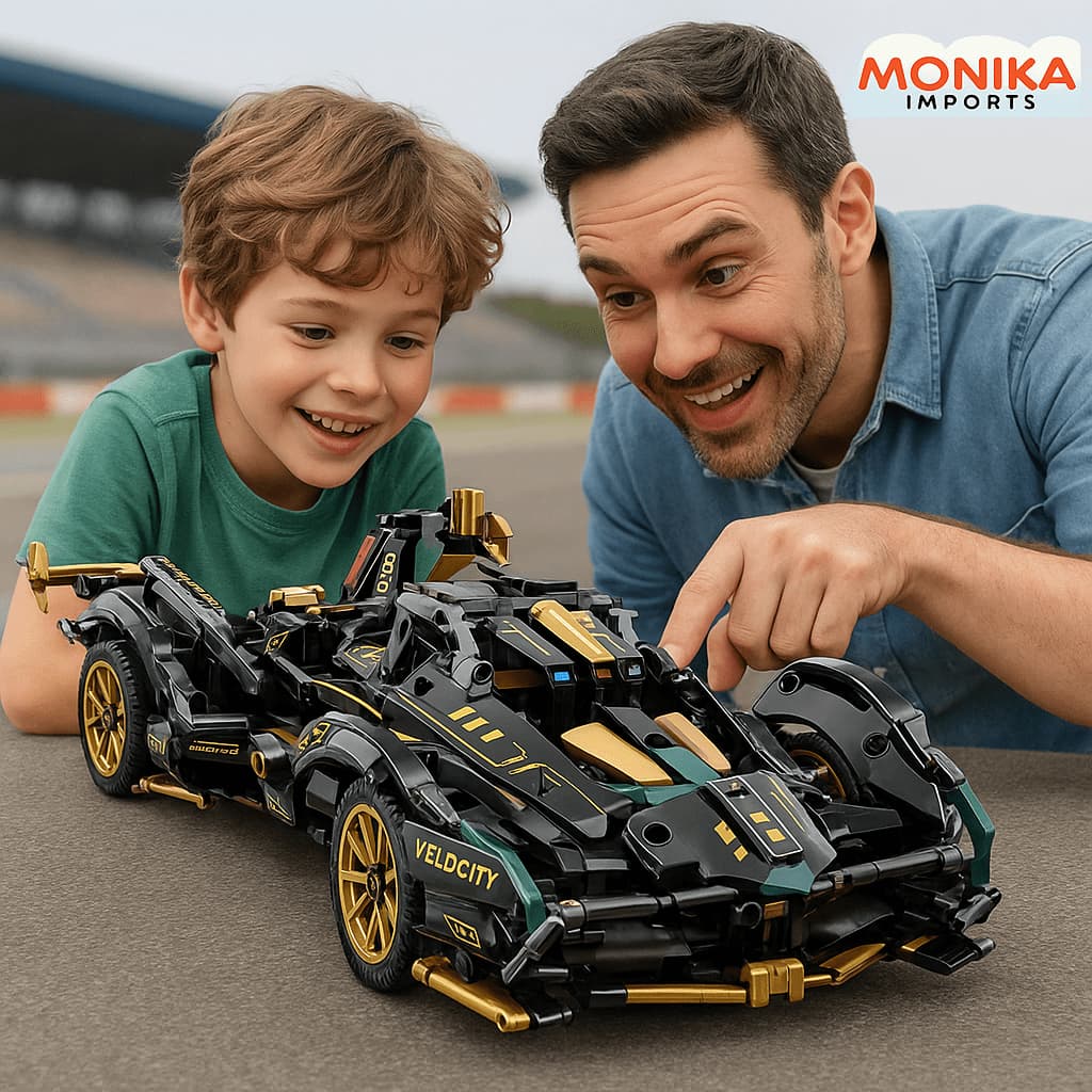 Blocos De Construção Carro Fórmula 1 –  Mais 450 Peças de Montagem Brinquedo Educativo Monte Você mesmo
