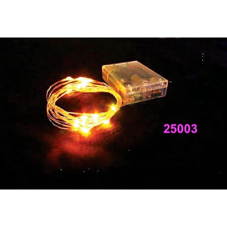 Fio De Fada Led A Pilha 50 Leds 5m Branco Quente 25003 / Branco Frio 25004