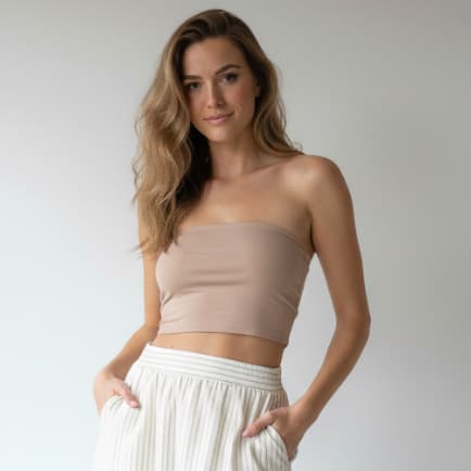 Top Tube Top Faixa Feminino Tomara Que Caia Básico e Confortável Kit com 2