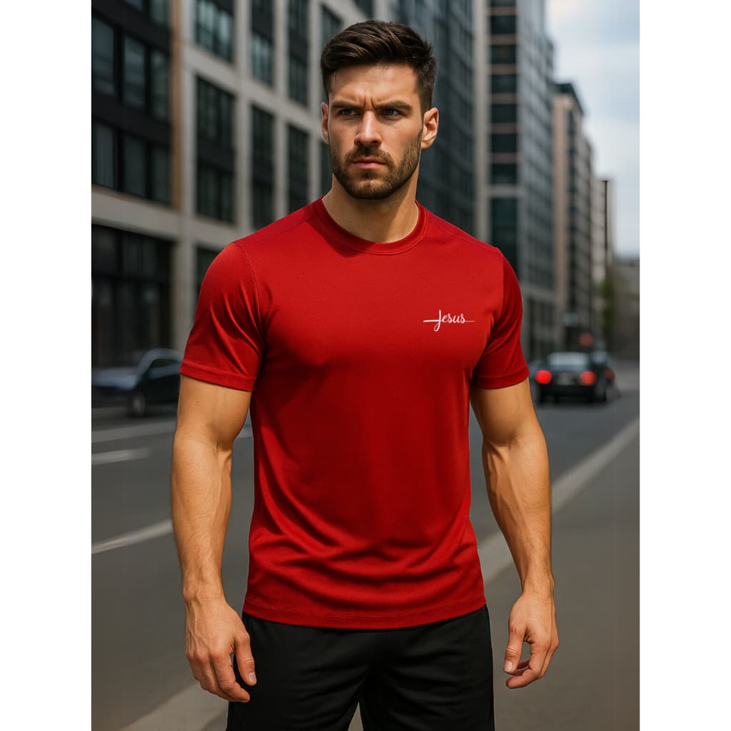 Camisa Dry Fi tJESUS 01 Academia,corrida,natação,musculação,treino intenso,