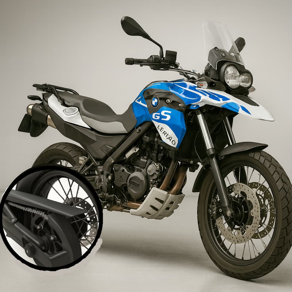 Protetor De Coroa/corrente Bmw F 800 Gs Preto