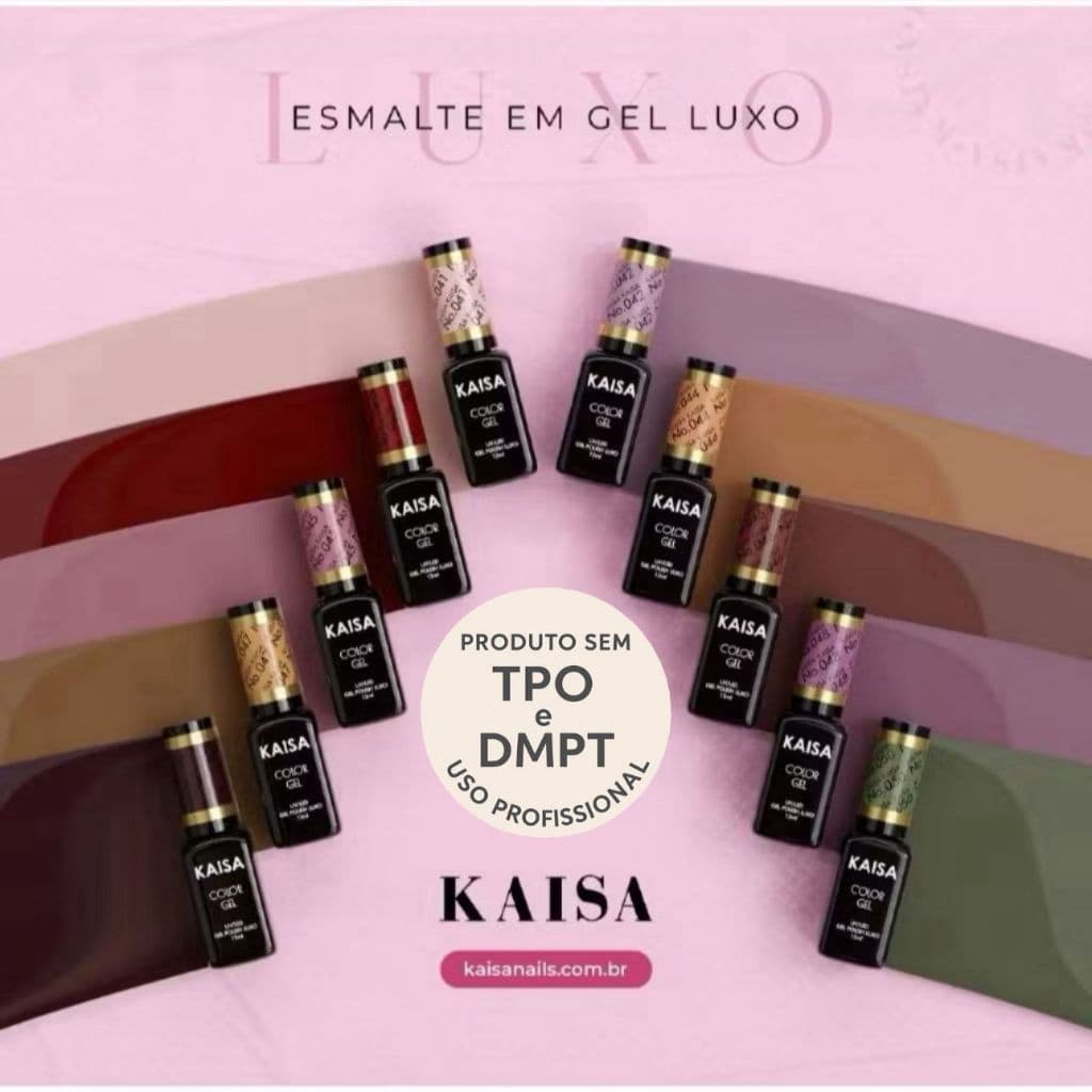 Esmalte Em Gel Kaisa Linha Luxo 12ml Color Gel Polish Original Uso Profissional