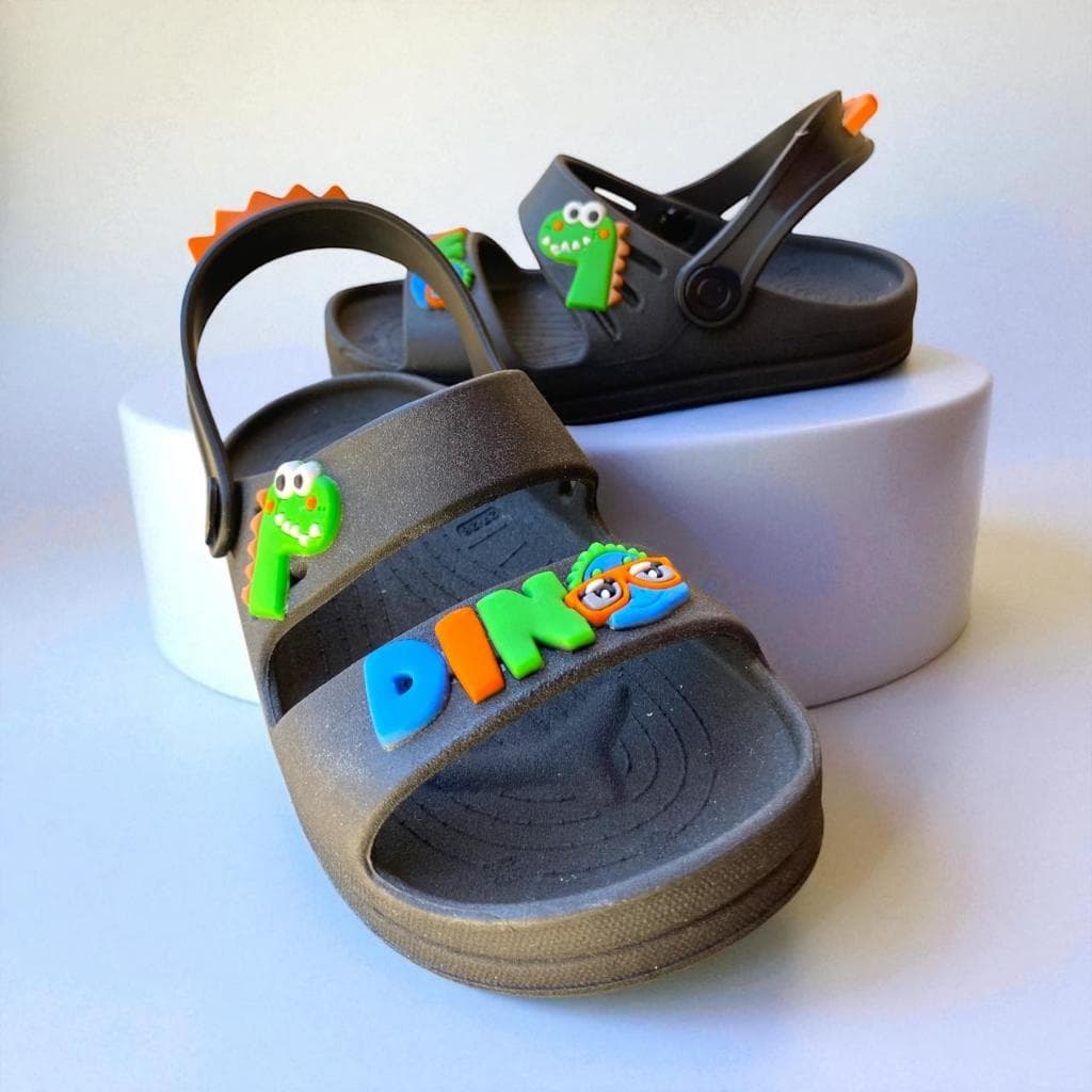 Papete Infantil Dino Serrote – Sandália Babuche Meninos Radical, Leve, Antiderrapante e Confortável